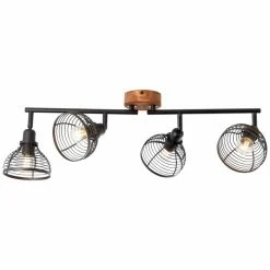 Brilliant Leuchten Brilliant Avia Strahler Schwarz, Holz dunkel, 4-flammig 8 Brilliant Leuchten Brilliant Avia Strahler Schwarz, Holz dunkel, 4-flammig -Bürolampen Verkäufe brilliant avia strahler 47731 76 3