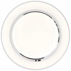 Brilliant Leuchten Brilliant Barty Deckenleuchte LED Chrom, Weiß, 1-flammig, Fernbedienung -Bürolampen Verkäufe brilliant barty deckenleuchte g97158 75 6