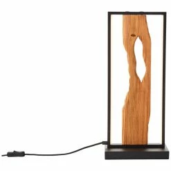 Brilliant Leuchten Brilliant Chaumont Tischleuchte LED Schwarz, Naturfarben, 1-flammig -Bürolampen Verkäufe brilliant chaumont tischleuchte g94541 76 2