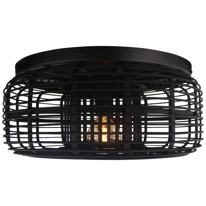 Brilliant Leuchten Brilliant Crosstown Deckenleuchte Schwarz, Holz dunkel, 1-flammig 1 Brilliant Leuchten Brilliant Crosstown Deckenleuchte Schwarz, Holz dunkel, 1-flammig