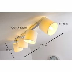 Brilliant Leuchten Brilliant Deckenleuchte Sandra Chrom, 4-flammig -Bürolampen Verkäufe brilliant deckenleuchte sandra g85031 05 2