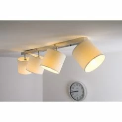 Brilliant Leuchten Brilliant Deckenleuchte Sandra Chrom, 4-flammig -Bürolampen Verkäufe brilliant deckenleuchte sandra g85031 05 4