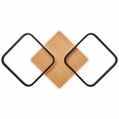 Brilliant Leuchten Brilliant Dennet Deckenleuchte LED Schwarz, Braun, 1-flammig -Bürolampen Verkäufe brilliant dennet deckenleuchte g99750 76 6