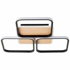 Brilliant Leuchten Brilliant Dennet Deckenleuchte LED Schwarz, Braun, 1-flammig -Bürolampen Verkäufe brilliant dennet deckenleuchte g99751 76 9