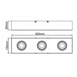Brilliant Leuchten Brilliant Doro Deckenleuchte LED Schwarz, 3-flammig -Bürolampen Verkäufe brilliant doro deckenleuchte g99722 76 7