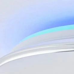 Brilliant Leuchten Brilliant Edna Deckenleuchte LED Chrom, 1-flammig, Fernbedienung, Farbwechsler -Bürolampen Verkäufe brilliant edna deckenleuchte g97045 15 6