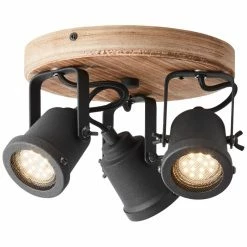 Brilliant Leuchten Brilliant Inge Strahler Holz dunkel, 3-flammig -Bürolampen Verkäufe brilliant inge strahler hk18998s76 6