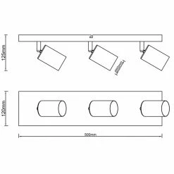 Brilliant Leuchten Brilliant Jello Deckenleuchte LED Schwarz, 3-flammig -Bürolampen Verkäufe brilliant jello deckenleuchte g99729 76 6