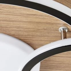 Brilliant Leuchten Brilliant Karney Deckenleuchte LED Schwarz, Braun, 1-flammig -Bürolampen Verkäufe brilliant karney deckenleuchte g99749 76 5