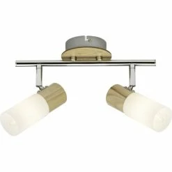 Brilliant Leuchten Babsan Deckenspot Weiß, Holz dunkel, 2-flammig 5 Brilliant Leuchten Babsan Deckenspot Weiß, Holz dunkel, 2-flammig -Bürolampen Verkäufe brilliant leuchten babsan deckenspot 51413 50 2