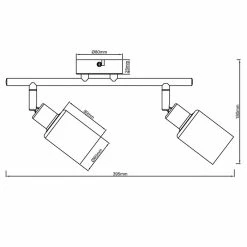 Brilliant Leuchten Brilliant Loralie Deckenleuchte Schwarz, 2-flammig 13 Brilliant Leuchten Brilliant Loralie Deckenleuchte Schwarz, 2-flammig -Bürolampen Verkäufe brilliant loralie deckenleuchte 99848 93 6