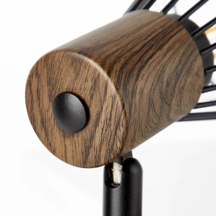 Brilliant Leuchten Brilliant Manama Klemmleuchte Schwarz, Holz dunkel, 1-flammig 5 Brilliant Leuchten Brilliant Manama Klemmleuchte Schwarz, Holz dunkel, 1-flammig – Bild 5