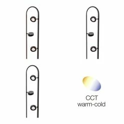 Brilliant Leuchten Brilliant Nebeker Stehlampe LED Schwarz, 4-flammig, Fernbedienung -Bürolampen Verkäufe brilliant nebeker stehlampe g93161 06 5