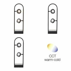 Brilliant Leuchten Brilliant Nebeker Tischleuchte LED Schwarz, 2-flammig, Fernbedienung -Bürolampen Verkäufe brilliant nebeker tischleuchte g93160 06 3