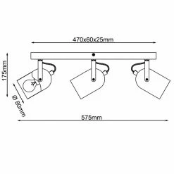 Brilliant Leuchten Brilliant Tronte Deckenleuchte Naturfarben, 3-flammig -Bürolampen Verkäufe brilliant tronte deckenleuchte 99797 86 6