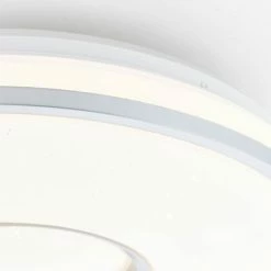 Brilliant Leuchten Brilliant Visitation Deckenleuchte LED Silber, 1-flammig, Fernbedienung, Farbwechsler -Bürolampen Verkäufe brilliant visitation deckenleuchte g97043 58 7