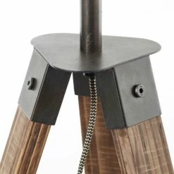 Brilliant Leuchten Brilliant Woodhill Stehleuchte Holz dunkel, 4-flammig -Bürolampen Verkäufe brilliant woodhill stehleuchte 93724 76 3