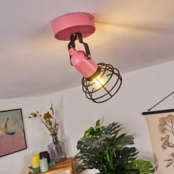 Hofstein Builako Deckenleuchte Schwarz, Pink, 1-flammig -Bürolampen Verkäufe builako deckenleuchte h3443798 8