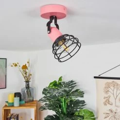 Hofstein Builako Deckenleuchte Schwarz, Pink, 1-flammig -Bürolampen Verkäufe builako deckenleuchte h3443798 9