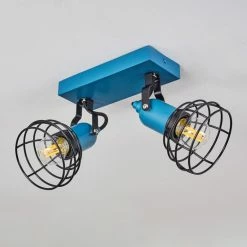 Hofstein Builako Deckenleuchte Blau, Schwarz, 2-flammig -Bürolampen Verkäufe builako deckenleuchte h3443811 7
