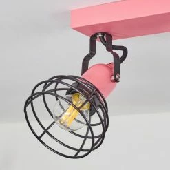Hofstein Builako Deckenleuchte Schwarz, Pink, 2-flammig -Bürolampen Verkäufe builako deckenleuchte h3443828 2