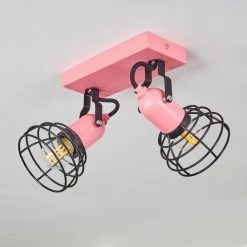 Hofstein Builako Deckenleuchte Schwarz, Pink, 2-flammig -Bürolampen Verkäufe builako deckenleuchte h3443828 7