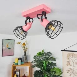 Hofstein Builako Deckenleuchte Schwarz, Pink, 2-flammig -Bürolampen Verkäufe builako deckenleuchte h3443828 9