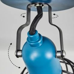 Hofstein Builako Deckenleuchte Blau, Schwarz, 1-flammig -Bürolampen Verkäufe builako deckenleuchte h3443941 5