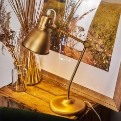 Hofstein Bundaberg Tischleuchte Altmessing, 1-flammig -Bürolampen Verkäufe bundaberg tischleuchte h3370018 16