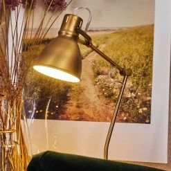 Hofstein Bundaberg Tischleuchte Altmessing, 1-flammig -Bürolampen Verkäufe bundaberg tischleuchte h3370018 4