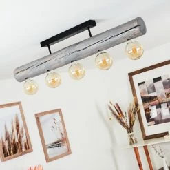 Hofstein Canedo Deckenleuchte Schwarz, Grau, 5-flammig -Bürolampen Verkäufe canedo deckenleuchte h3441534 11