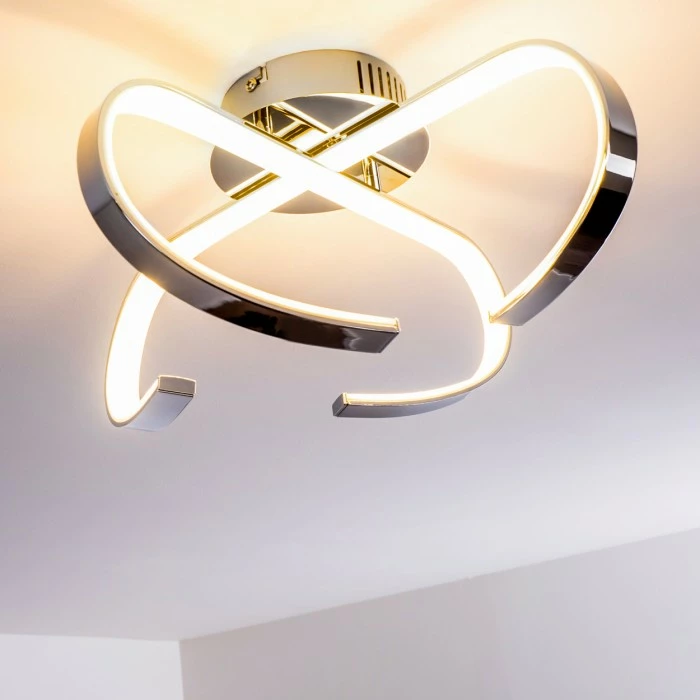 Hofstein Cano Deckenleuchte LED Chrom, 1-flammig 11 Hofstein Cano Deckenleuchte LED Chrom, 1-flammig – Bild 11