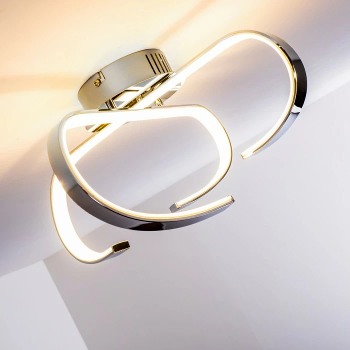 Hofstein Cano Deckenleuchte LED Chrom, 1-flammig 12 Hofstein Cano Deckenleuchte LED Chrom, 1-flammig – Bild 12