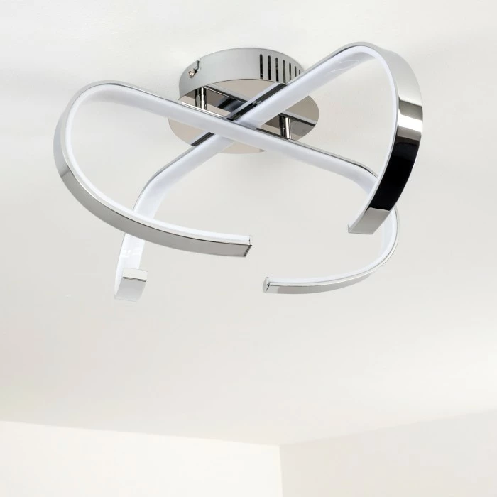 Hofstein Cano Deckenleuchte LED Chrom, 1-flammig 14 Hofstein Cano Deckenleuchte LED Chrom, 1-flammig – Bild 14