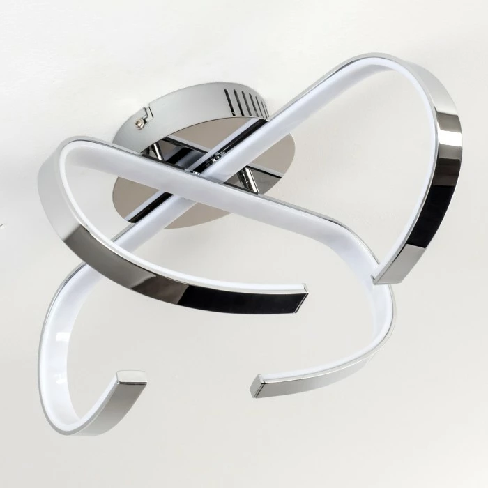 Hofstein Cano Deckenleuchte LED Chrom, 1-flammig 3 Hofstein Cano Deckenleuchte LED Chrom, 1-flammig – Bild 3