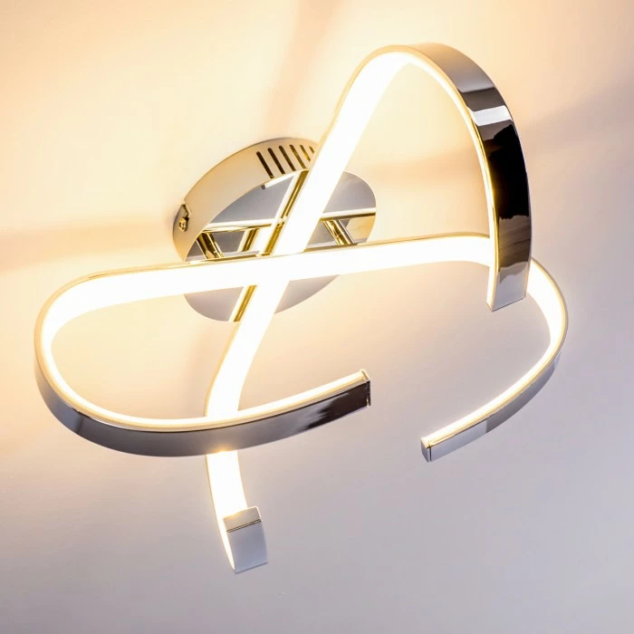 Hofstein Cano Deckenleuchte LED Chrom, 1-flammig 4 Hofstein Cano Deckenleuchte LED Chrom, 1-flammig – Bild 4