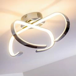 Hofstein Cano Deckenleuchte LED Chrom, 1-flammig 21 Hofstein Cano Deckenleuchte LED Chrom, 1-flammig -Bürolampen Verkäufe cano deckenleuchte h167459 6