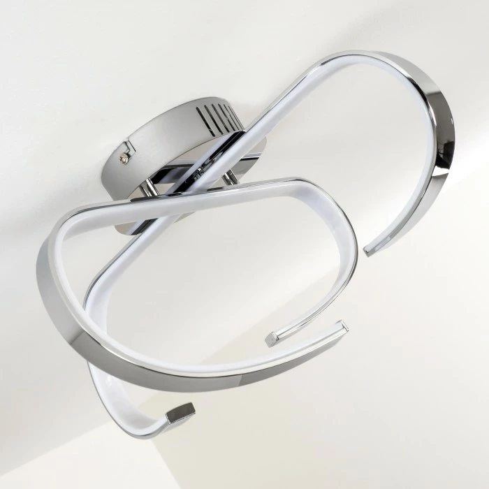 Hofstein Cano Deckenleuchte LED Chrom, 1-flammig 9 Hofstein Cano Deckenleuchte LED Chrom, 1-flammig – Bild 9