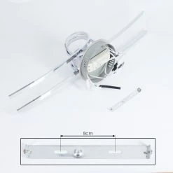 Hofstein Casale Deckenleuchte LED Chrom, 2-flammig -Bürolampen Verkäufe casale deckenleuchte h167374 4