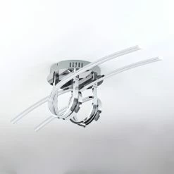 Hofstein Casale Deckenleuchte LED Chrom, 2-flammig -Bürolampen Verkäufe casale deckenleuchte h167374 7