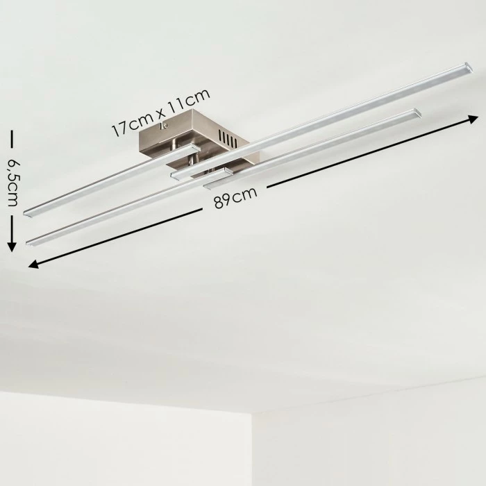 Hofstein Casale Deckenleuchte LED Chrom, 1-flammig 2 Hofstein Casale Deckenleuchte LED Chrom, 1-flammig – Bild 2