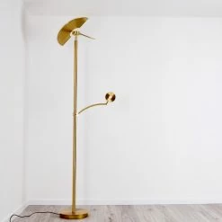 Hofstein Cazis Deckenfluter LED Messing, 1-flammig -Bürolampen Verkäufe cazis deckenfluter h3306734 10