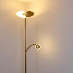 Hofstein Cazis Deckenfluter LED Messing, 1-flammig -Bürolampen Verkäufe cazis deckenfluter h3306734 5