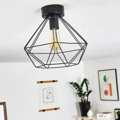 Hofstein Cenova Deckenleuchte Schwarz, 1-flammig -Bürolampen Verkäufe cenova deckenleuchte h3369869 10