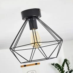 Hofstein Cenova Deckenleuchte Schwarz, 1-flammig -Bürolampen Verkäufe cenova deckenleuchte h3369869 8