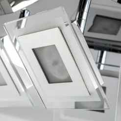 Hofstein Cerreto Deckenleuchte LED Chrom, 4-flammig -Bürolampen Verkäufe cerreto deckenleuchte c29533f 4a 18