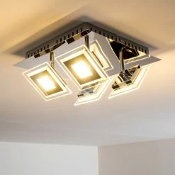 Hofstein Cerreto Deckenleuchte LED Chrom, 4-flammig -Bürolampen Verkäufe cerreto deckenleuchte c29533f 4a 2