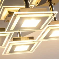 Hofstein Cerreto Deckenleuchte LED Chrom, 4-flammig -Bürolampen Verkäufe cerreto deckenleuchte c29533f 4a 7