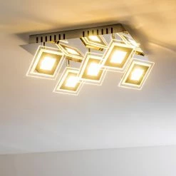 Hofstein Cerreto Deckenleuchte LED Chrom, 5-flammig -Bürolampen Verkäufe cerreto deckenleuchte c29533f 5a 2