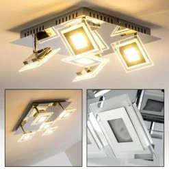 Hofstein Cerreto Deckenleuchte LED Chrom, 5-flammig -Bürolampen Verkäufe cerreto deckenleuchte c29533f 5a 21